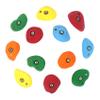Atomik Rock Climbing Holds Set of 12 Medium Bolt-On Golfus Jugs in Assorted Bright Tones view 1
