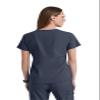 BARCO Grey's Anatomy Impact Women's GIT033 3 Pocket Moto Scrub Top-Steel-X-Small view 2