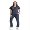 BARCO Grey's Anatomy Impact Women's GIT033 3 Pocket Moto Scrub Top-Steel-X-Small view 4