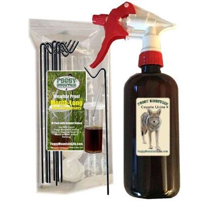 Foggy Mountain Coyote Urine 16 oz Dispenser Combo
