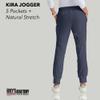 BARCO Grey's Anatomy GRP534 Women's Kira Scrub Pant Moonstruck XSP Steel view 4