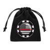 Fire Golf Ball Marker, Magnetic Poker Chip, with 5 Fire Department Ball Markers (Black-Respect) view 2