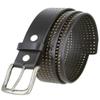 382015-CX160 Brody Perforated Belt 100% Genuine Leather Casual Jean Belt 1-1/2" Wide (Black 34) view 1