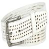 382015-CX160 Brody Perforated Belt 100% Genuine Leather Casual Jean Belt 1-1/2" Wide (White 38) view 2