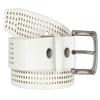 382015-CX160 Brody Perforated Belt 100% Genuine Leather Casual Jean Belt 1-1/2" Wide (White 38) view 3