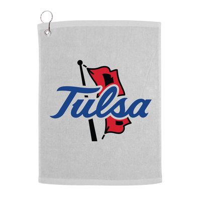Sport Your Gear Officially Licensed Tulsa Golden Hurricane Prime Logo Golf Bag Towel with Grommet White