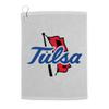 Sport Your Gear Officially Licensed Tulsa Golden Hurricane Prime Logo Golf Bag Towel with Grommet White view 1