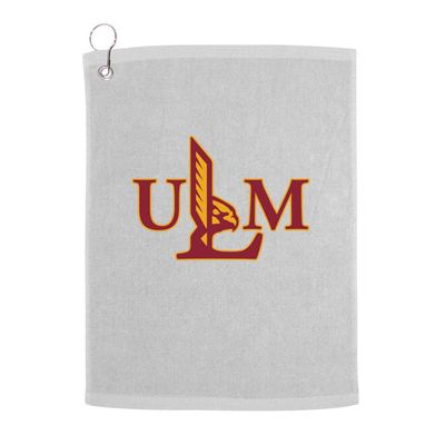 Sport Your Gear Officially Licensed Loyola Marymount Lions Prime Logo Golf Bag Towel with Grommet White