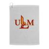 Sport Your Gear Officially Licensed Loyola Marymount Lions Prime Logo Golf Bag Towel with Grommet White view 1