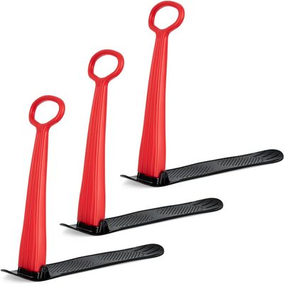 Slippery Racer Kid's Lightweight Compact Foldable Cold Resistant Downhill Outdoor Winter Ski Scooter Snow Sled for Children 4 Years and Up (RED, 3)