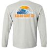 Koloa Surf Company Mens Polihale Beach Logo Long Sleeve Cotton Tee - 3X-Large Tall - Ash view 2