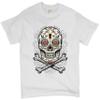 Calavera Sugar Skull T-Shirt Mexican Day of The Dead Dia de Muertos Men's Tee White Small view 1