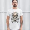 Calavera Sugar Skull T-Shirt Mexican Day of The Dead Dia de Muertos Men's Tee White Small view 2