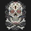 Calavera Sugar Skull T-Shirt Mexican Day of The Dead Dia de Muertos Men's Tee White Small view 3