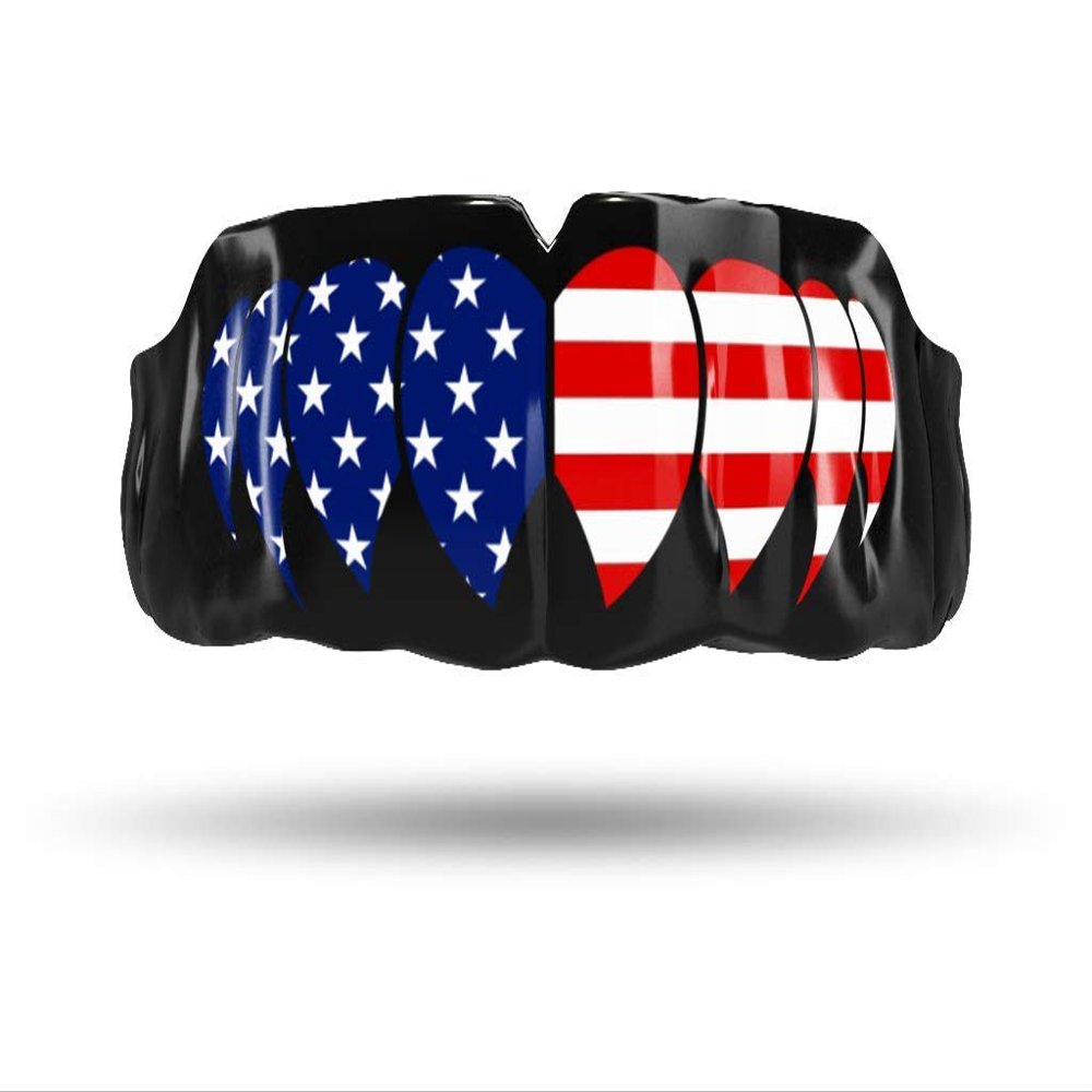 Impact Custom Professional MMA/Boxing/Muay Thai Mouthguard -Flag Series America Fangs