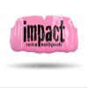 Impact Custom Professional MMA/Boxing/Muay Thai Mouthguard -(Branded Series) Impact Black Logo Pink view 1