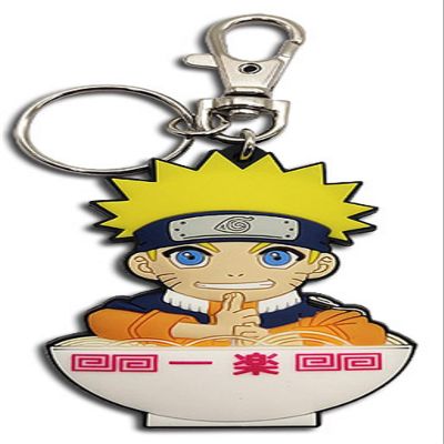 Great Eastern Entertainment Naruto - Naruto in Ramen Bowl PVC Keychain