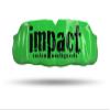 Impact Custom Professional MMA/Boxing/Muay Thai Mouthguard -(Branded Series) Impact Black Logo Green view 1
