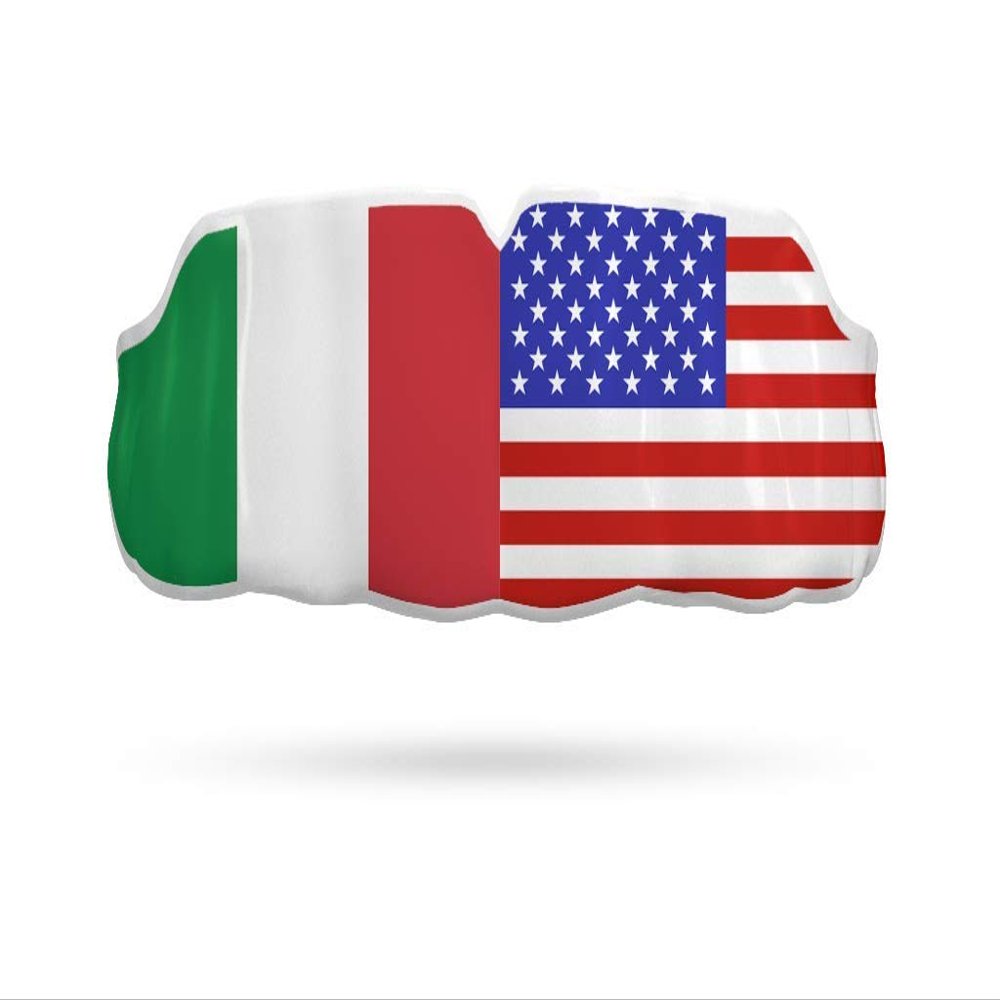 Impact Custom Professional MMA/Boxing/Muay Thai Mouthguard -Flag Series Italy/USA
