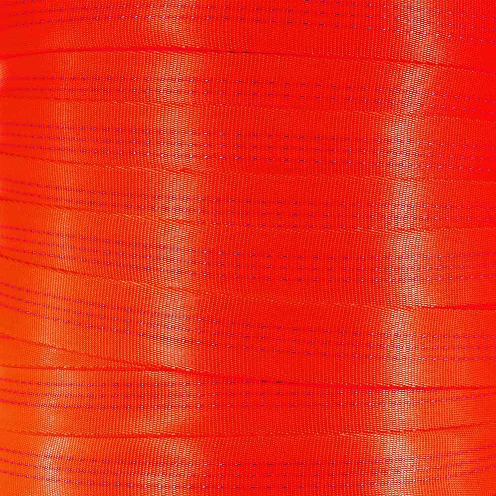 West Coast Paracord 1-Inch Tubular Nylon Webbing  Premium Heavy Duty Lightweight with Breaking Strength of 4000 Pounds  Outdoor All Purpose Straps for Climbing and Securing (Hot Orange, 100 Yards)