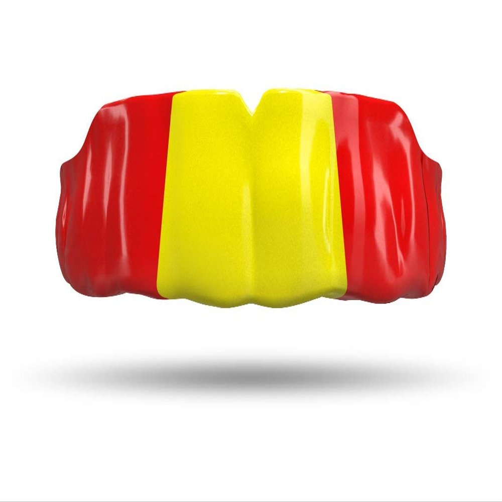 Impact Custom Professional MMA/Boxing/Muay Thai Mouthguard -Flag Series Red/Yellow/Red