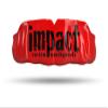 Impact Custom Professional MMA/Boxing/Muay Thai Mouthguard -(Branded Series) Impact Black Logo Red view 1
