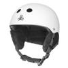 Triple Eight Halo Snow Standard Snowboard and Ski Helmet, Safety Certified with Dial Fit, White, Large/X-Large view 1