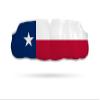 Impact Custom Professional MMA/Boxing/Muay Thai Mouthguard -Flag Series Texas State Flag view 1