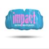 Impact Custom Professional All Sports Mouthguard -(Branded Series) Pink Logo Light Blue view 1