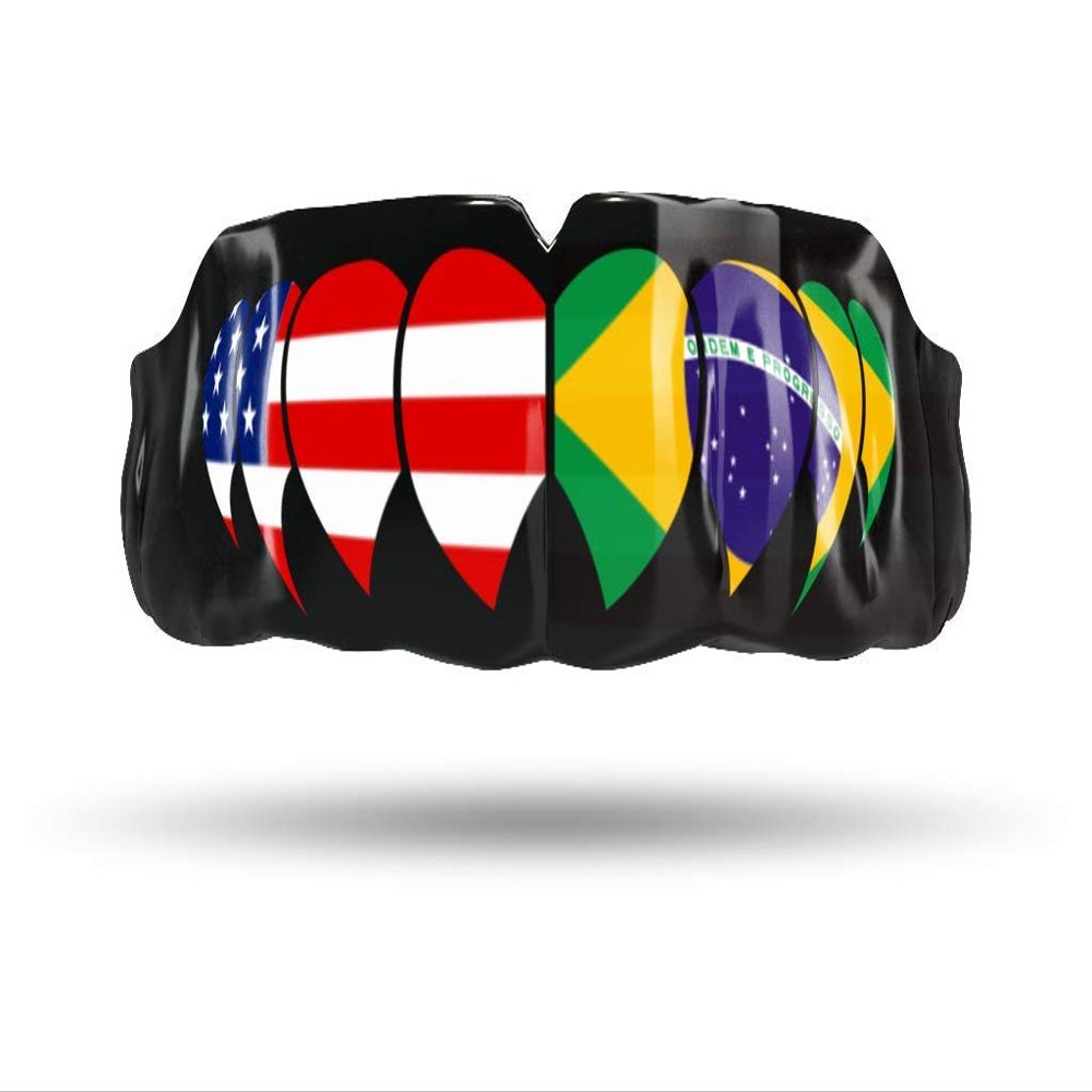 Impact Custom Professional All Sports Mouthguard -Flag Series America/Brazil Fangs