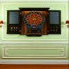 Brunswick Billiards Dart Board Cabinet - Espresso view 2