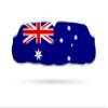 Impact Custom Professional All Sports Mouthguard -Flag Series Australian view 1