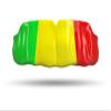 Impact Custom Professional MMA/Boxing/Muay Thai Mouthguard -Flag Series Green/Yellow/Red view 1