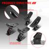 Auto Dynasty 4 Pieces Adjustable Saddle Kayak Car Truck Roof Top Crossbar Mount Rack Carrier Boat Canoe Snowboard, Black view 2