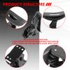 Auto Dynasty 4 Pieces Adjustable Saddle Kayak Car Truck Roof Top Crossbar Mount Rack Carrier Boat Canoe Snowboard, Black view 3
