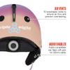 Triple Eight Halo Snow Standard Snowboard and Ski Helmet, Safety Certified with Dial Fit, Sunset, X-Small/Small view 3