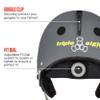 Triple Eight Halo Snow Standard Snowboard and Ski Helmet, Safety Certified with Dial Fit, Carbon, Large/X-Large view 2