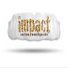 Impact Custom Professional MMA/Boxing/Muay Thai Mouthguard -(Branded Series) Leopard Logo White view 1