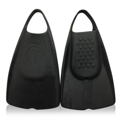 Tribe T1 Bodyboarding & Bodysurfing Swimfins-Black/Black - M
