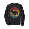 Capybara Vintage Distressed Retro Style Silhouette 70s Gift Sweatshirt view 1