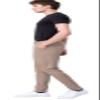 Plaid&Plain Men's Skinny Stretchy Khaki Pants Colored Pants Slim Fit Slacks Tapered Trousers 819 Taupe 30X34 view 4
