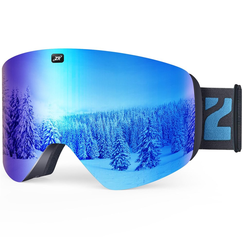 ZIONOR X11 Ski Goggles Magnetic Cylindrical Snowboard Snow Goggles for Men Women