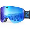 ZIONOR X11 Ski Goggles Magnetic Cylindrical Snowboard Snow Goggles for Men Women view 1