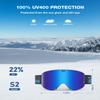 ZIONOR X11 Ski Goggles Magnetic Cylindrical Snowboard Snow Goggles for Men Women view 2