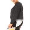 Bestisun Workout Tops Long Sleeve Yoga Shirts Open Back Running Exercise Clothes for Women Deep Heather Gray XL view 3