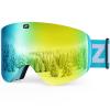 ZIONOR X11 Ski Goggles Magnetic Cylindrical Snowboard Snow Goggles for Men Women view 1