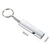 Noopel Emergency Whistles Lifeguard Safety Whistle with Lanyard and Keychain for Outdoor Camping Hiking Boating Hunting Fishing Kayak Kids Rescue Signaling Loud Survival Whistle (4 Pack Silver) view 4