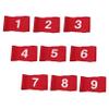 KINGTOP Numbered Golf Flag with Tube Inserted, All 8" L x 6", Putting Green Flags for Yard, 420D Nylon Mini Pin Flags, 1-9 view 1