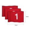 KINGTOP Numbered Golf Flag with Tube Inserted, All 8" L x 6", Putting Green Flags for Yard, 420D Nylon Mini Pin Flags, 1-9 view 3