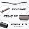 BUCKLOS 25.4/31.8mm Mountain Bike Handlebars Flat/Riser Bar, Aluminum Alloy MTB Handlebar 660/720/780mm, Premium Matter Mount Bikes Bicycle Handle Bar. view 3
